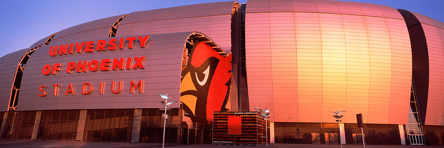 Arizona Cardinals Photograph - Facade Of A Stadium, University by Panoramic Images