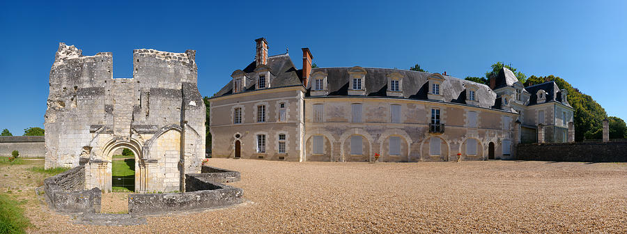 Architecture Photograph - Facade Of An Abbey, La Chartreuse Du by Panoramic Images
