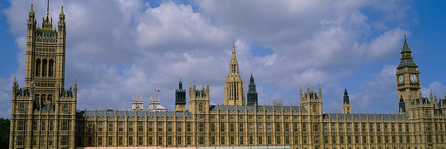 Facade Of Big Ben And The Houses Of Photograph by Panoramic Images