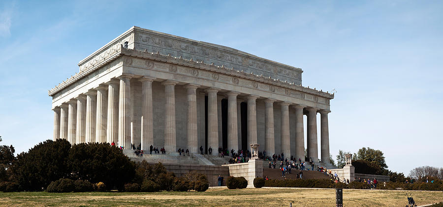 Architecture Photograph - Facade Of The Lincoln Memorial, The by Panoramic Images