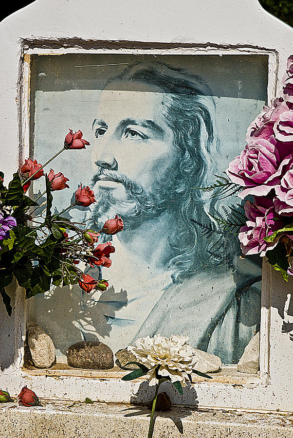 Face of Jesus Our Lady of Belen Cemetery Belen New Mexico 2012 Photograph by John Hanou