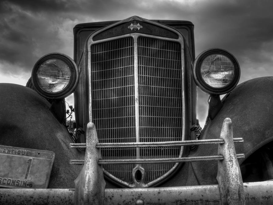 1936 International Truck Photograph - Face of Time by Thomas Young