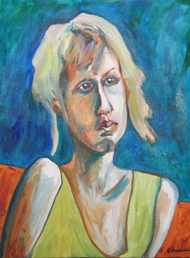 Face of Tragedy Painting by Esther Newman-Cohen