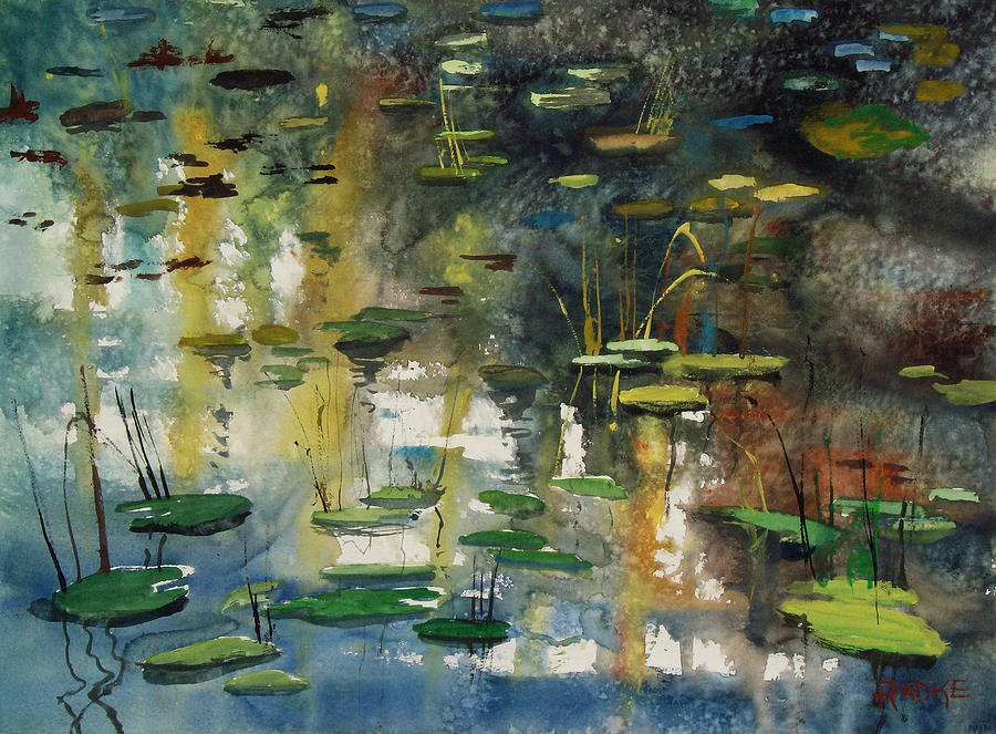 Impressionism Painting - Faces in the Pond by Ryan Radke
