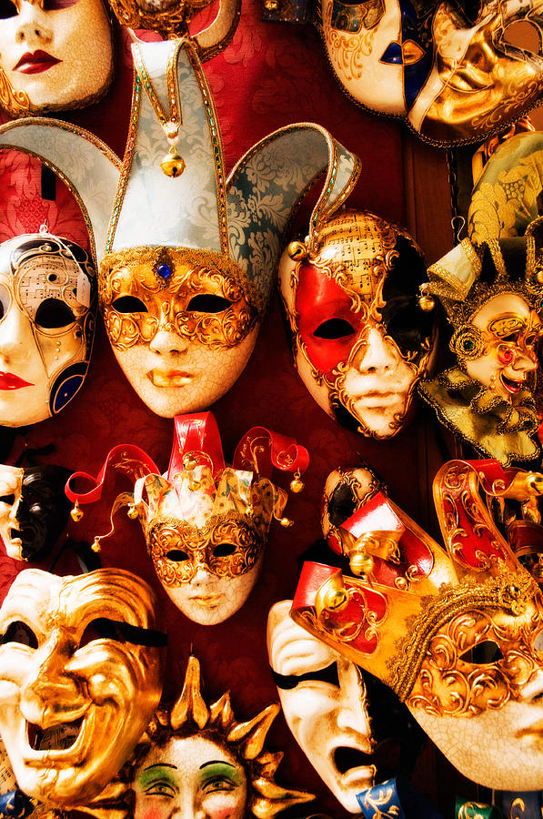 Venice Photograph - Faces of Carnavale by Mick Burkey
