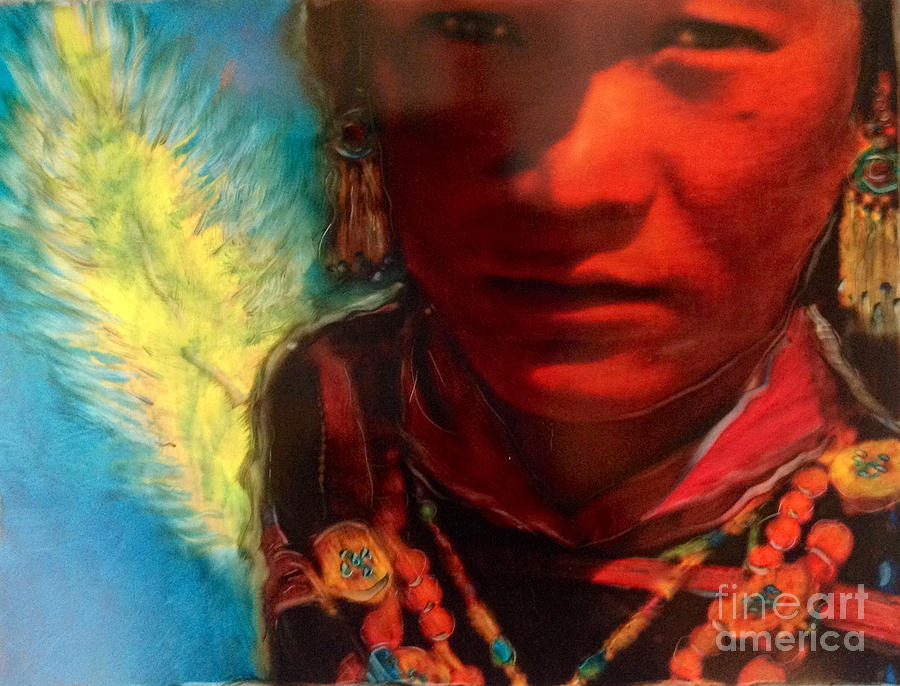 Faces of Hope Nepal Mixed Media by FeatherStone Studio Julie A Miller