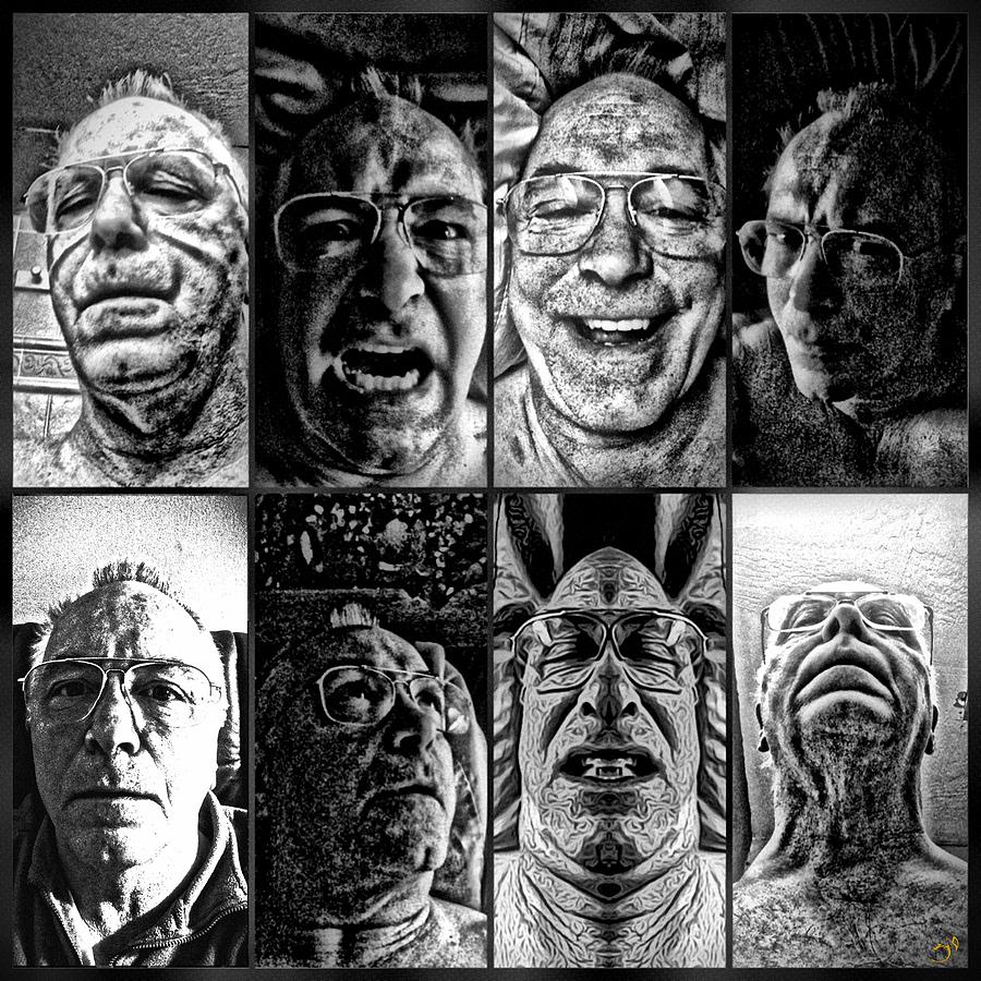 Faces Digital Art by Ronald Bissett