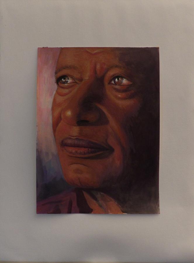 Facial Portrait Study Painting by Samuel Daffa