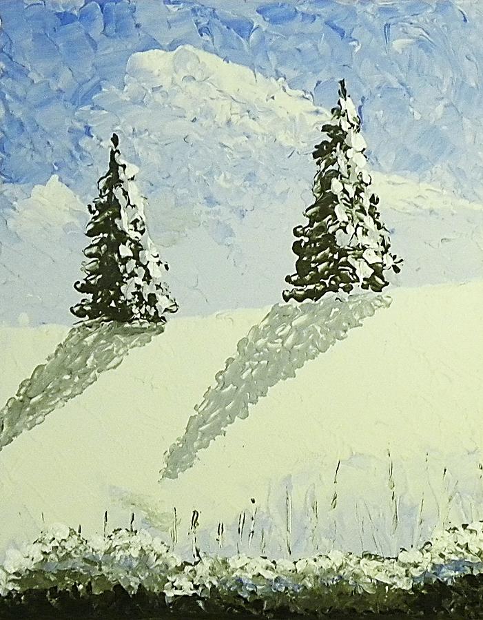 Facing The Winter Sky Painting by Edwin Alverio
