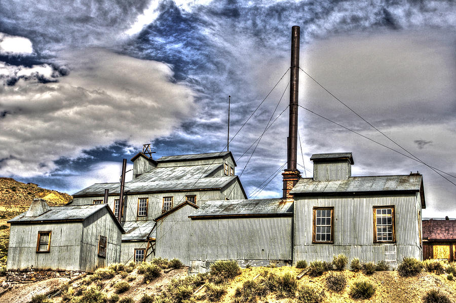 Factory at Bodie Photograph by SC Heffner