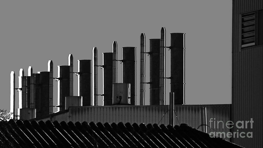 Factory Chimneys On The Roofs Photograph by Eva-Maria Di Bella