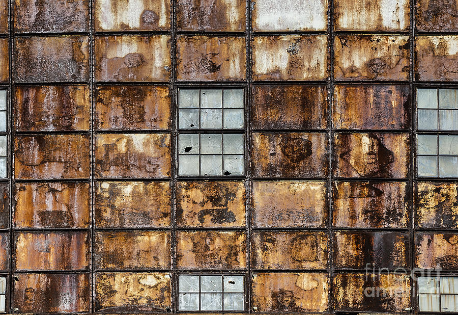 Abstract Photograph - Factory Facade by John Greim