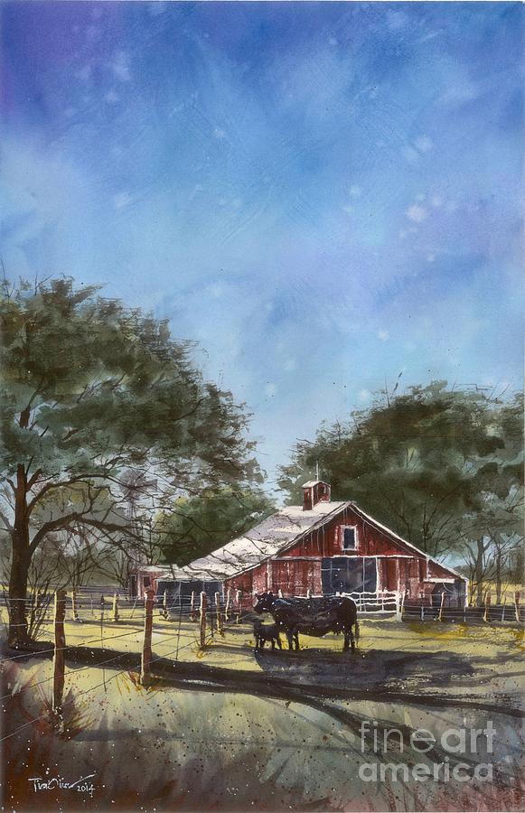 Faded Barn Painting by Tim Oliver