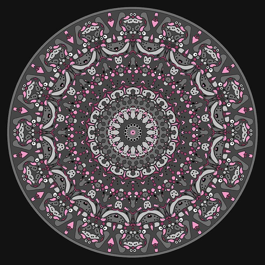 Mandala Digital Art - Faded Cedar No. 1 Mandala by Joy McKenzie