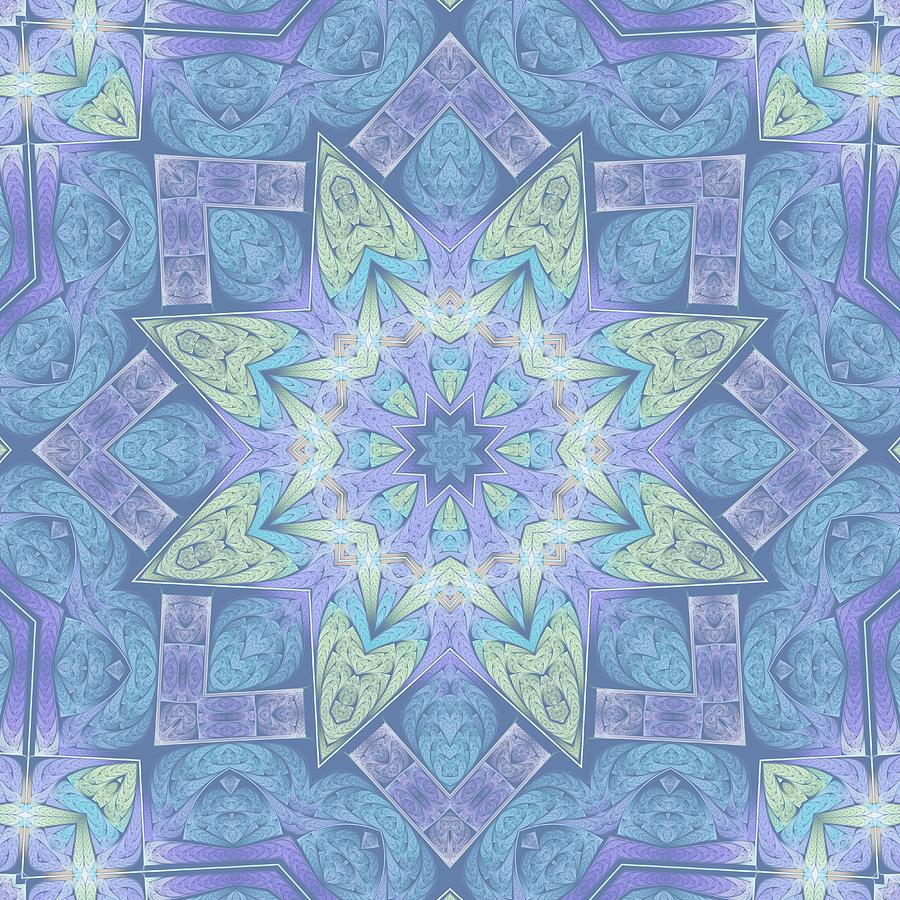 Faded Fractal Kaleidoscope Digital Art by Lyle Hatch