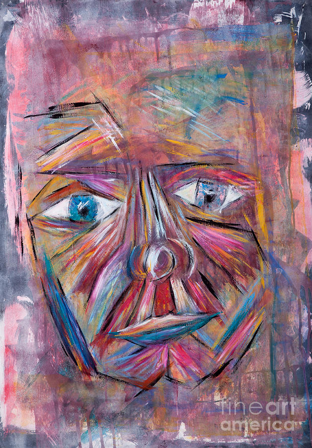 Fading Man Painting by Matthew Wardell | Fine Art America