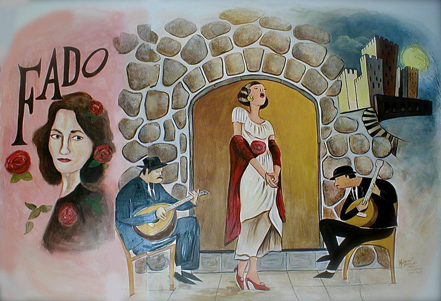 Fado Mural Painting by Melinda Saminski