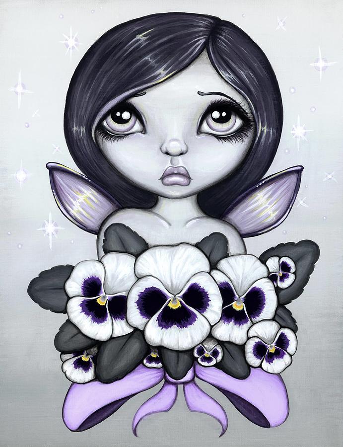 Flower Fairy Painting - Fae Colours 7 by Elaina  Wagner