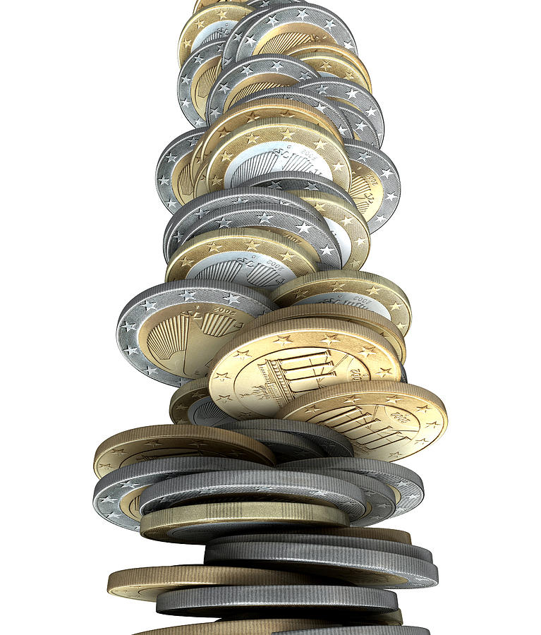 Coin Digital Art - Failing Economies by Allan Swart