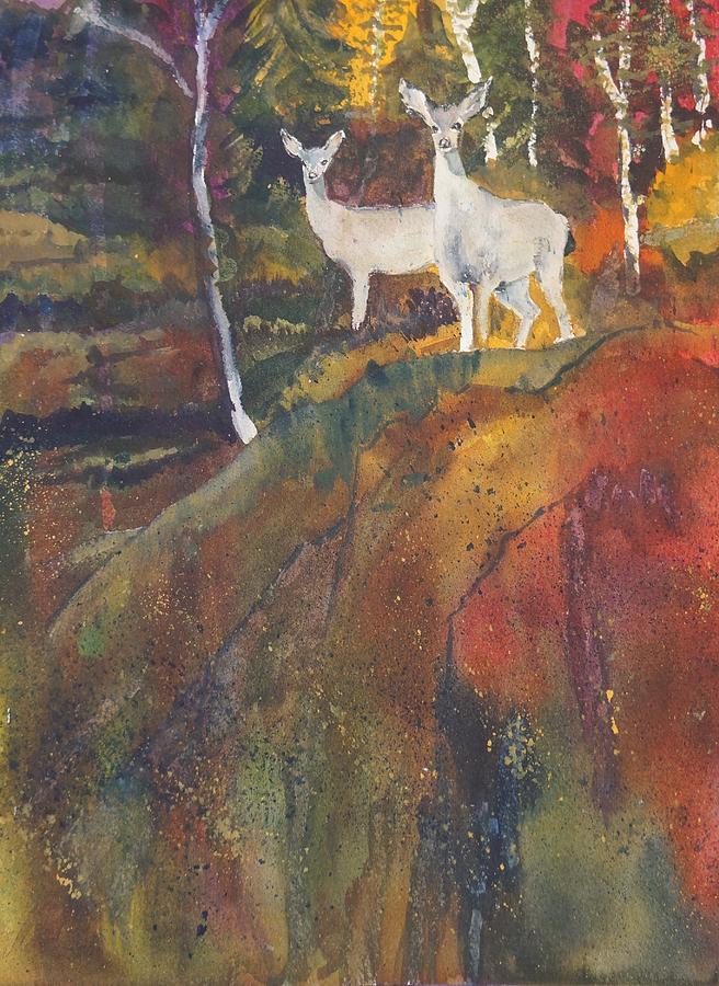 Deer Painting - Failure of Camouflage by Jan Hough Taylor