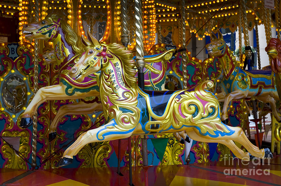 Fairground carousel Photograph by Lee Avison