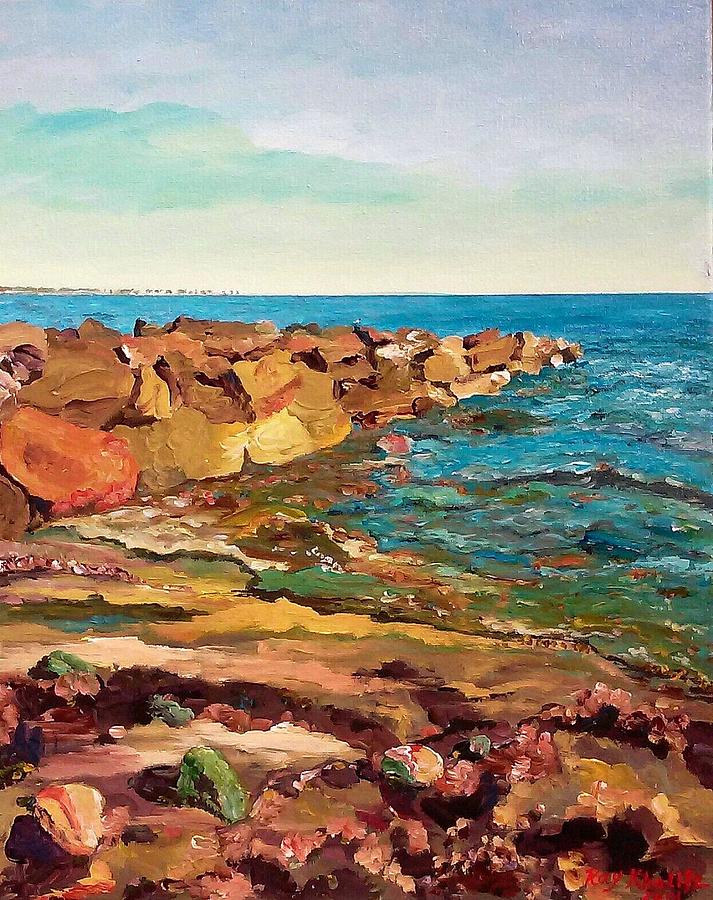 Fairhaven Beach Painting by Ray Khalife