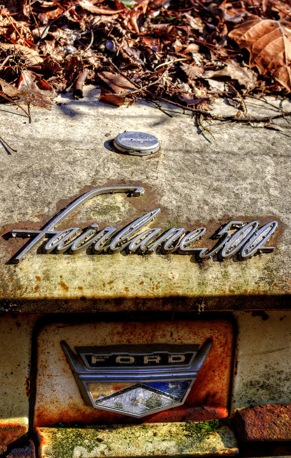 Car Photograph - Fairlane 500 In The Woods by Greg and Chrystal Mimbs