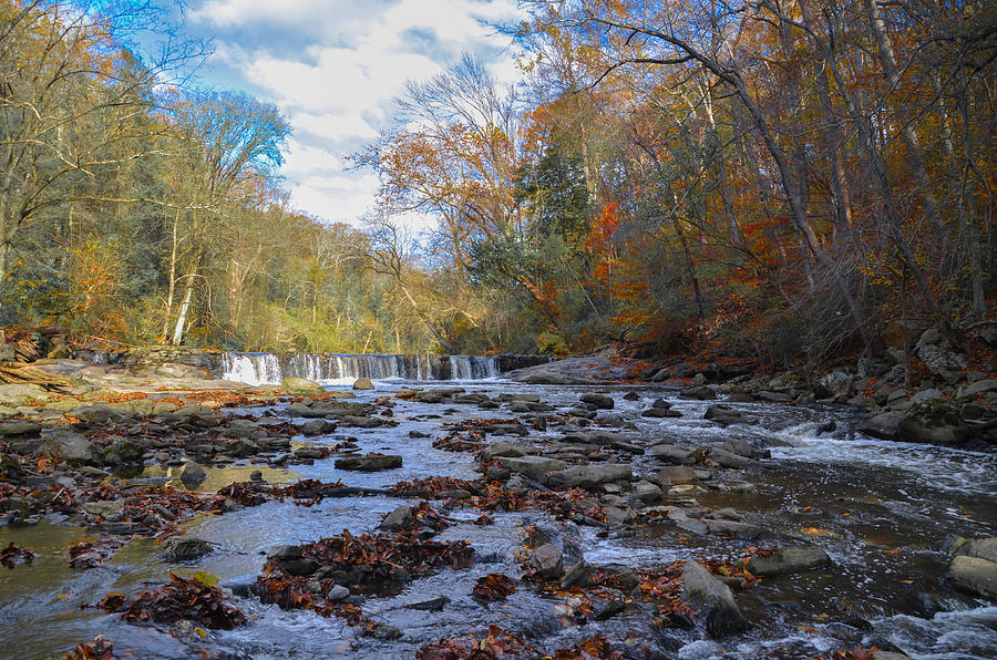 Fall Photograph - Fairmount Park - Wissahickon Creek in Autumn by Bill Cannon