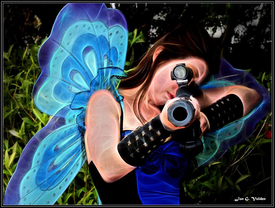 Fairy Assassin Painting by Jon Volden