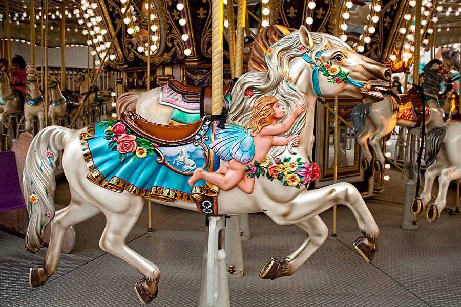 Fairy Carousel Horse I Photograph by Kristia Adams