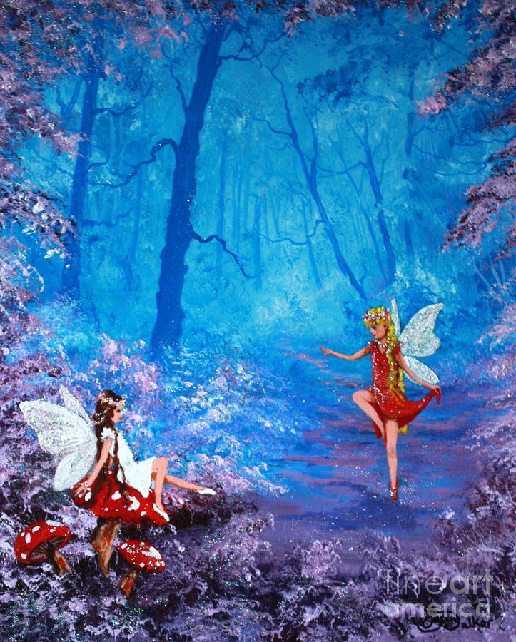 Fairy Painting - Fairy Dancer by Jean Walker