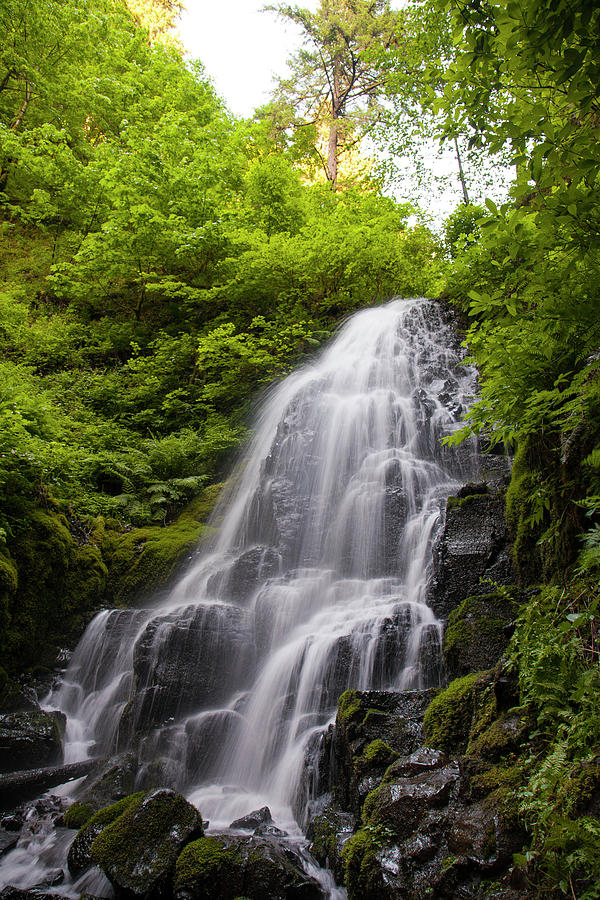 Fairy Falls Waterfall Cascades Photograph by Christopher Kimmel - Pixels