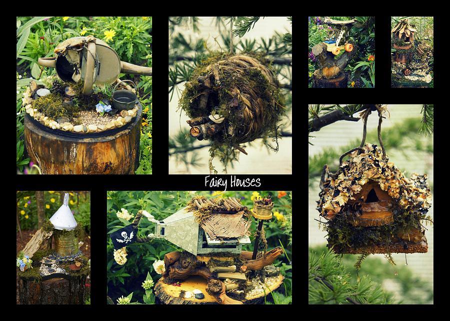 Fairy Photograph - Fairy Houses by Laurie Perry