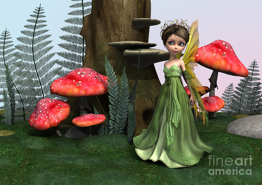 Fairy in Woodland Digital Art by Design Windmill