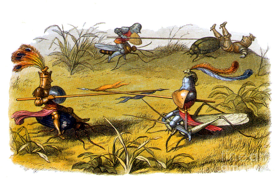 Richard Doyle Photograph - Fairy Knights, Legendary Creatures by Photo Researchers