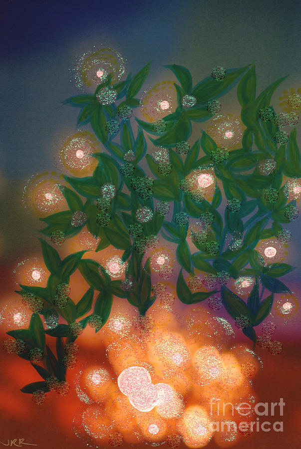 Fairy Light Garden by jrr Mixed Media by First Star Art