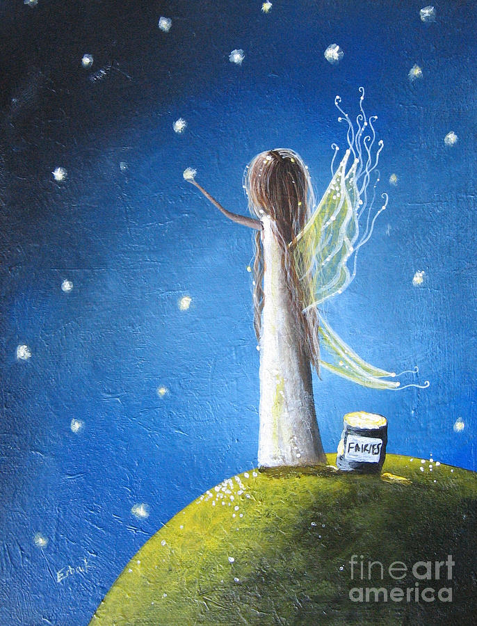 Fairy Painting - Fairy Maker by Shawna Erback by Moonlight Art Parlour