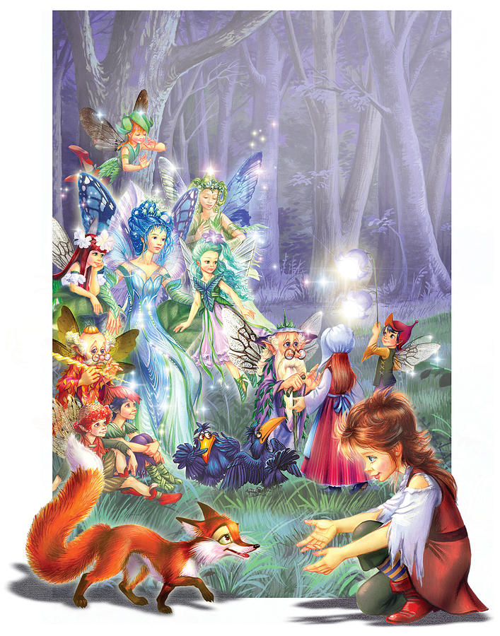 Fairy Photograph - Fairy Princess Gathering by MGL Meiklejohn Graphics Licensing