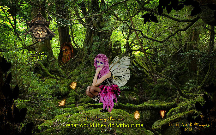 Princess Digital Art - Fairy Princess by Robert Marquiss Princess Digital Art - Fairy Princess by Robert Marquiss