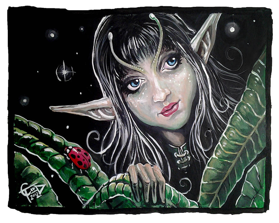Fairy Painting by Tom Carlton