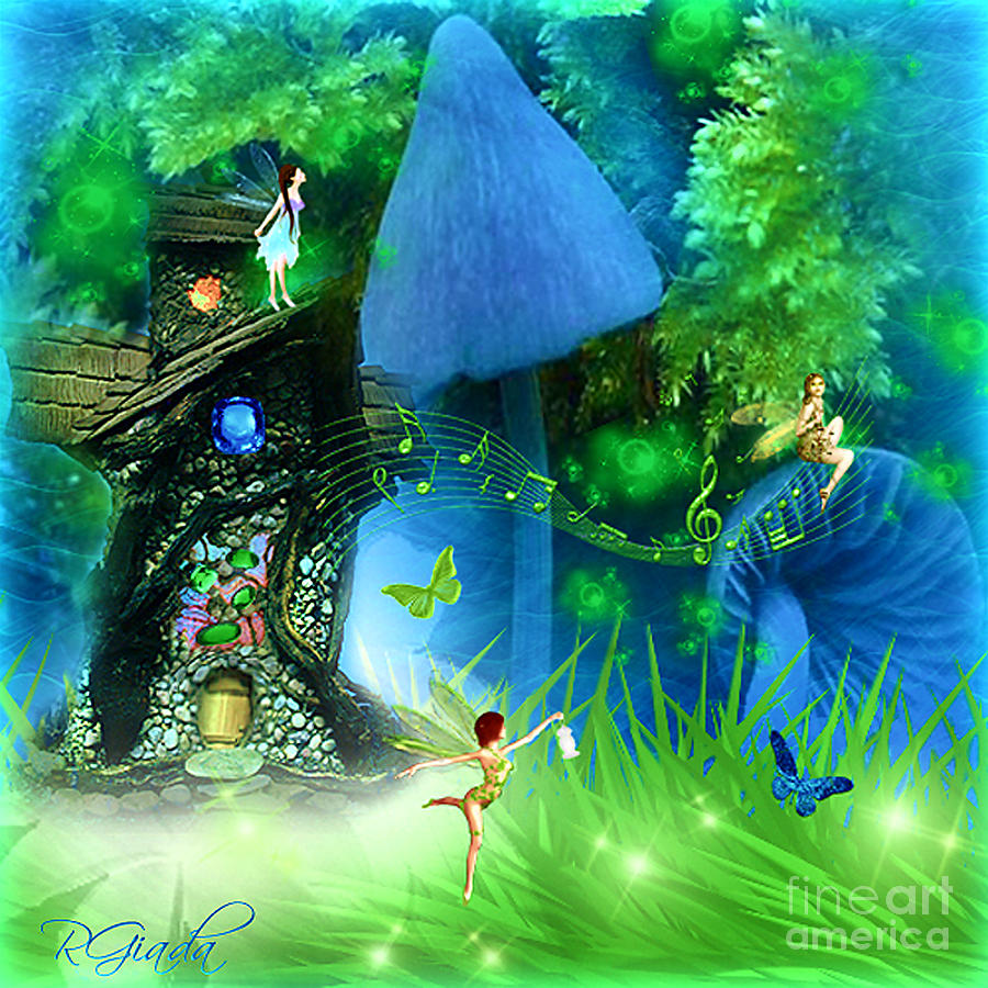 Fairyland - fairytale art by Giada Rossi Digital Art by Giada Rossi