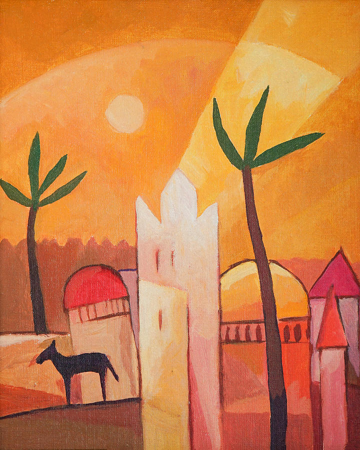 Fairytale Village Painting by Lutz Baar
