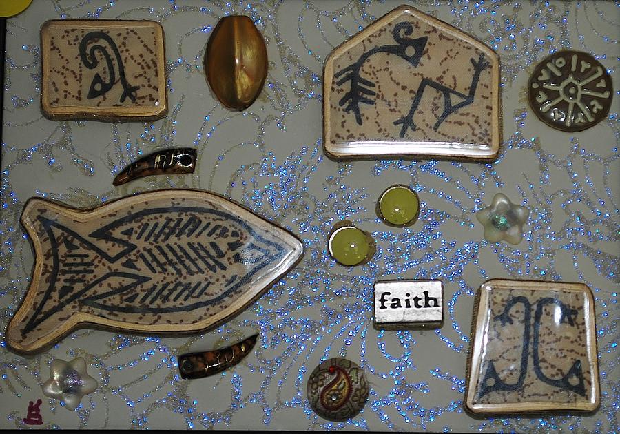 Faith collage Painting by Karen Buford