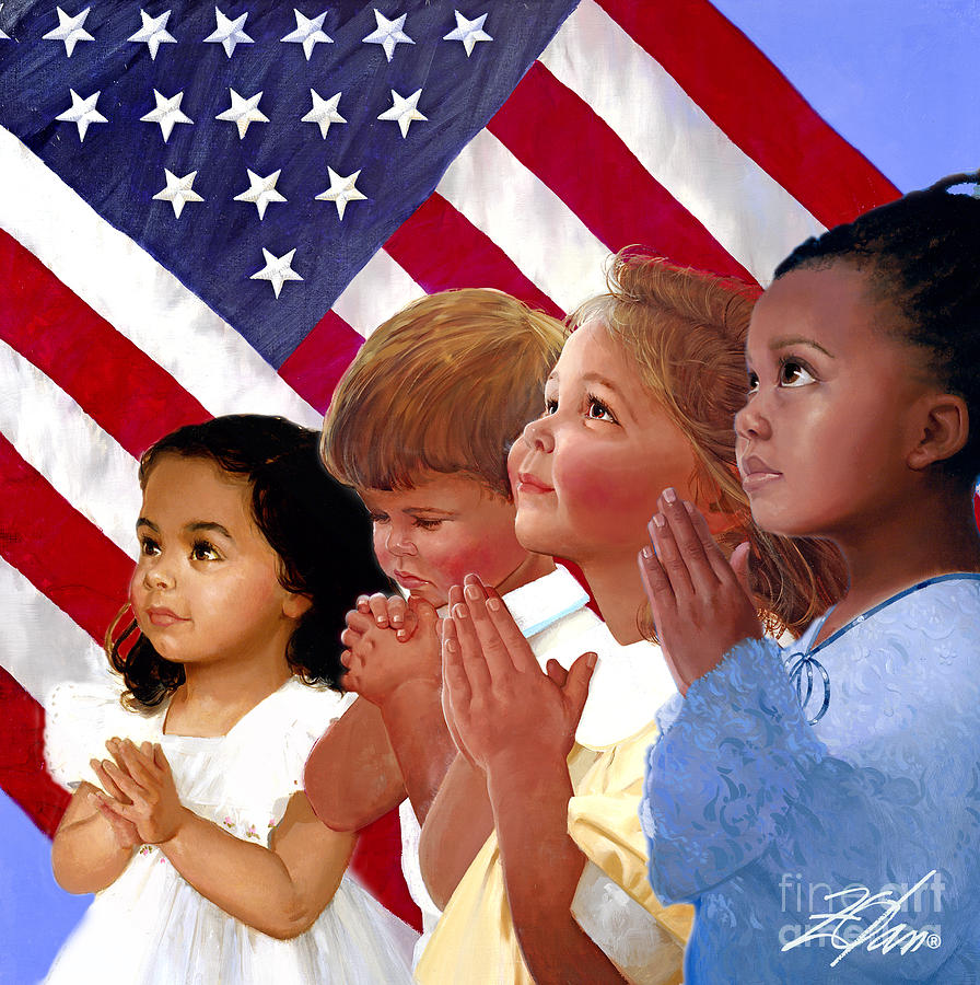 Inspirational Painting - Faith in America by Donald Zolan