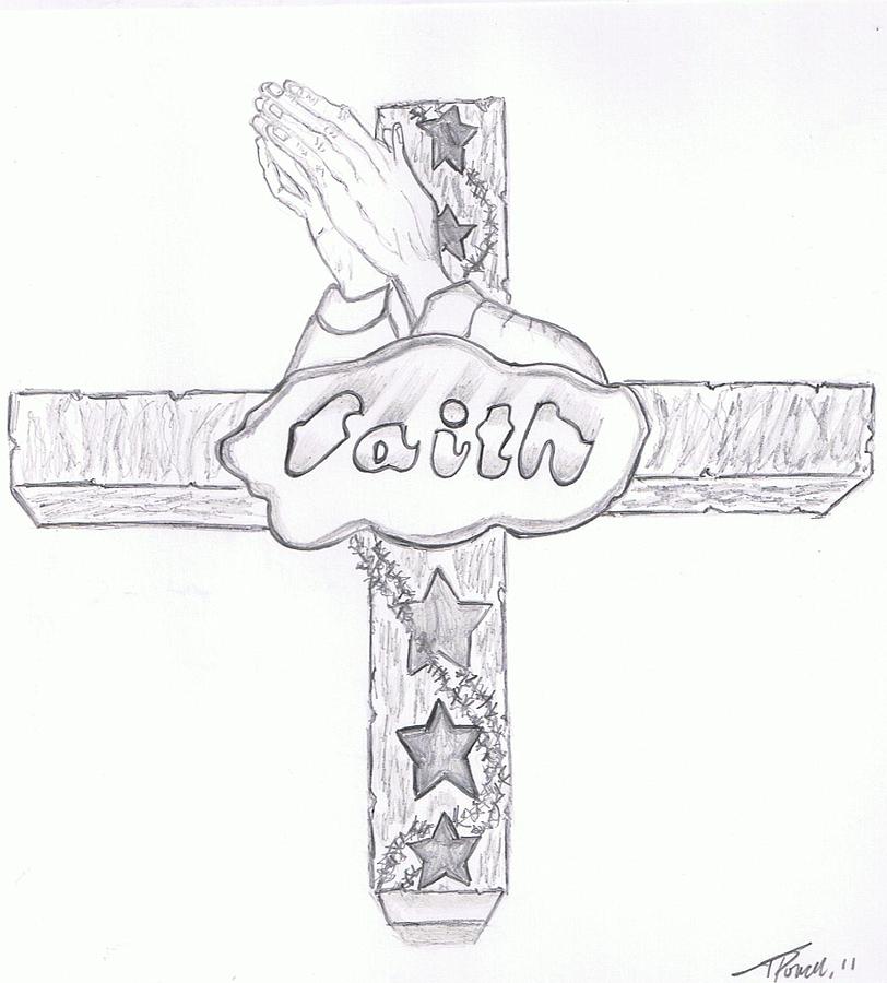 Faith Drawing by Miss Madness Fine Art America