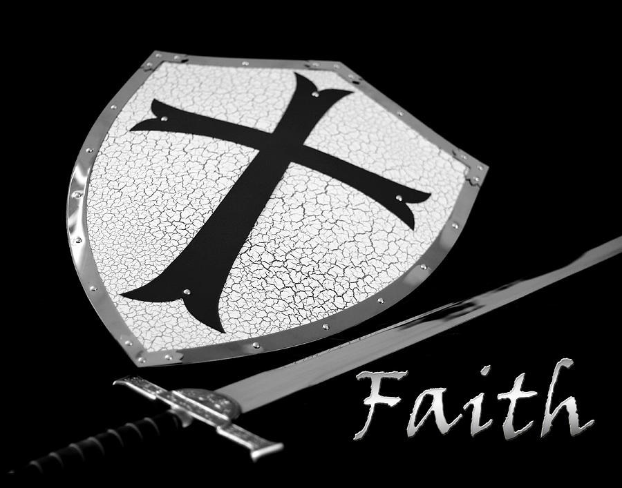 Faith sword and shield Photograph by Denise Beverly