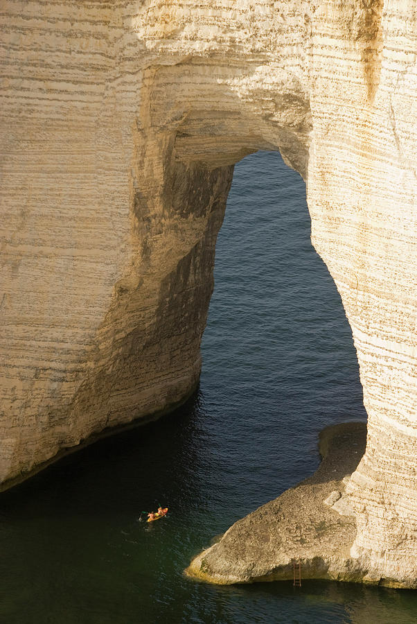 Falaise Daval, Manneporte Arch With Photograph by John Elk