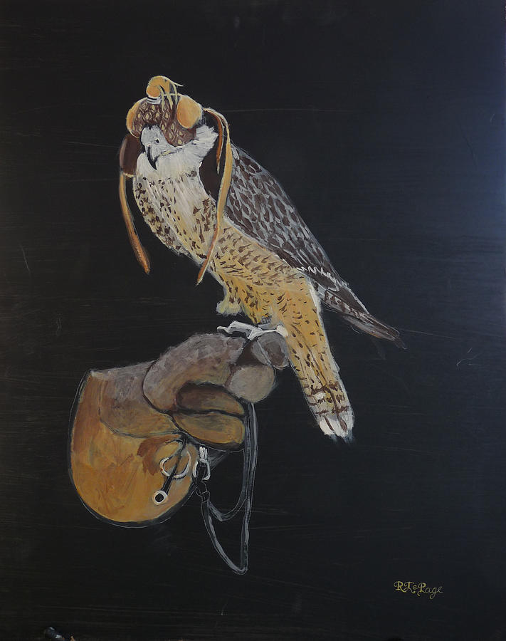 Falconry 3 Painting by Richard Le Page