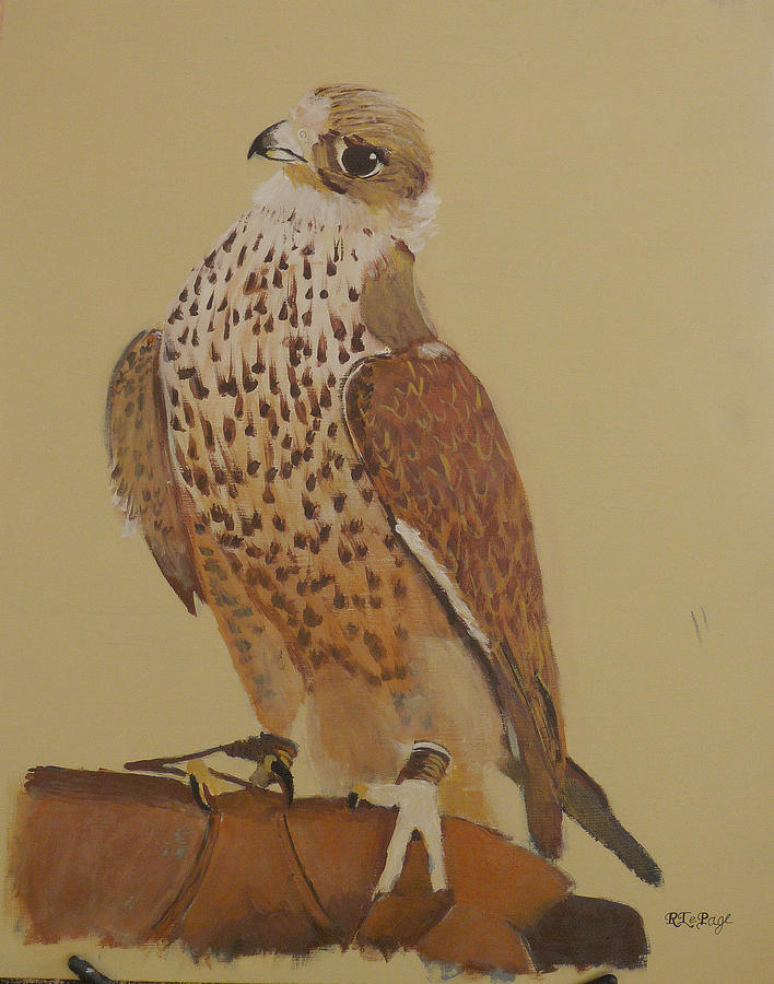 Falconry 4 Painting by Richard Le Page