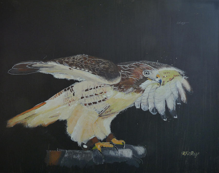 Falconry 5 Painting by Richard Le Page